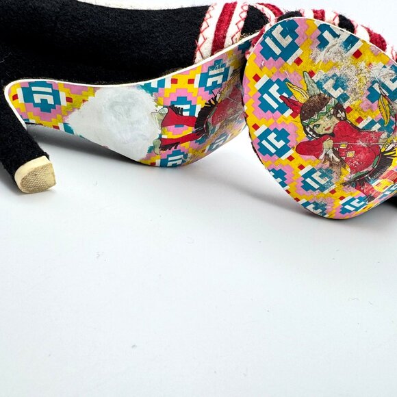 Irregular Choice Women’s Patty Black Union Jack Heart Heels Sz EUR 37 US 6.5 - 7 - Picture 12 of 16